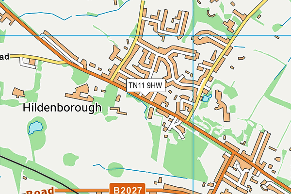 TN11 9HW map - OS VectorMap District (Ordnance Survey)