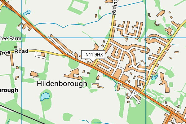 TN11 9HX map - OS VectorMap District (Ordnance Survey) TN11 9HX map - OS VectorMap District (Ordnance Survey)