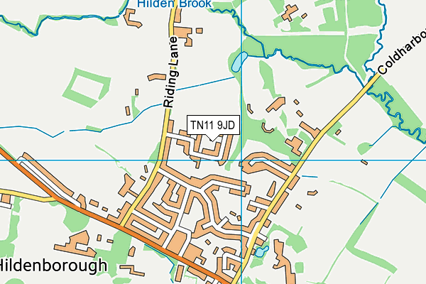 TN11 9JD map - OS VectorMap District (Ordnance Survey) TN11 9JD map - OS VectorMap District (Ordnance Survey)