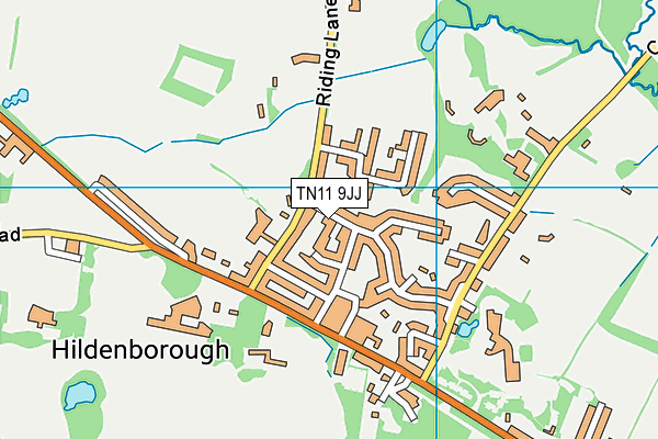 TN11 9JJ map - OS VectorMap District (Ordnance Survey)