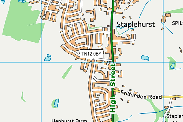TN12 0BY map - OS VectorMap District (Ordnance Survey) TN12 0BY map - OS VectorMap District (Ordnance Survey)
