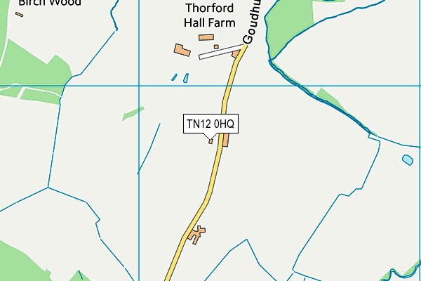 TN12 0HQ map - OS VectorMap District (Ordnance Survey) TN12 0HQ map - OS VectorMap District (Ordnance Survey)