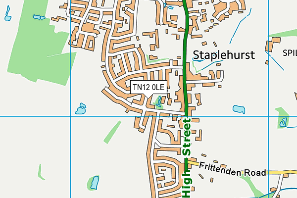 TN12 0LE map - OS VectorMap District (Ordnance Survey) TN12 0LE map - OS VectorMap District (Ordnance Survey)