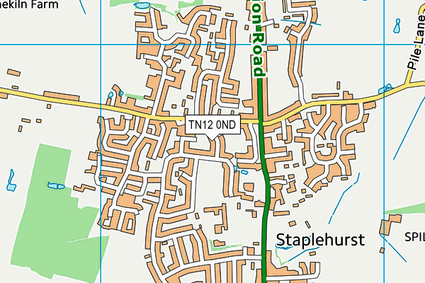 TN12 0ND map - OS VectorMap District (Ordnance Survey) TN12 0ND map - OS VectorMap District (Ordnance Survey)