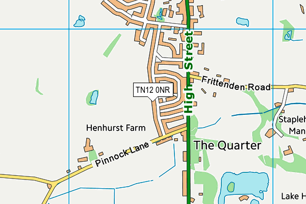 TN12 0NR map - OS VectorMap District (Ordnance Survey)