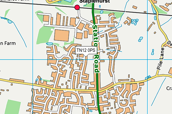 TN12 0PS map - OS VectorMap District (Ordnance Survey) TN12 0PS map - OS VectorMap District (Ordnance Survey)