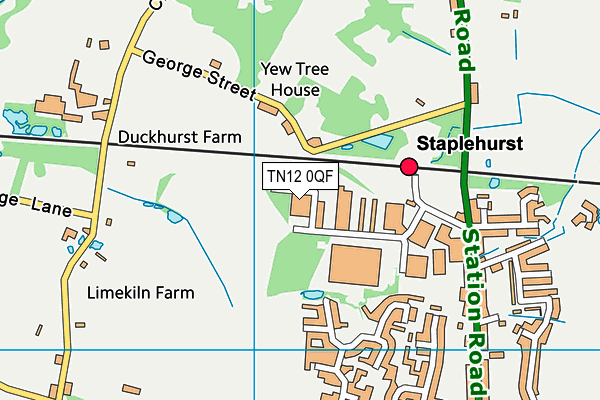 TN12 0QF map - OS VectorMap District (Ordnance Survey) TN12 0QF map - OS VectorMap District (Ordnance Survey)