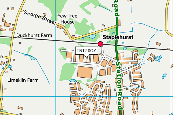 TN12 0QY map - OS VectorMap District (Ordnance Survey) TN12 0QY map - OS VectorMap District (Ordnance Survey)