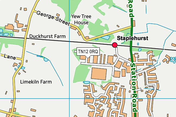 TN12 0RQ map - OS VectorMap District (Ordnance Survey)