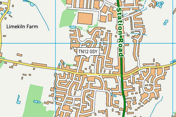 TN12 0SY map - OS VectorMap District (Ordnance Survey) TN12 0SY map - OS VectorMap District (Ordnance Survey)