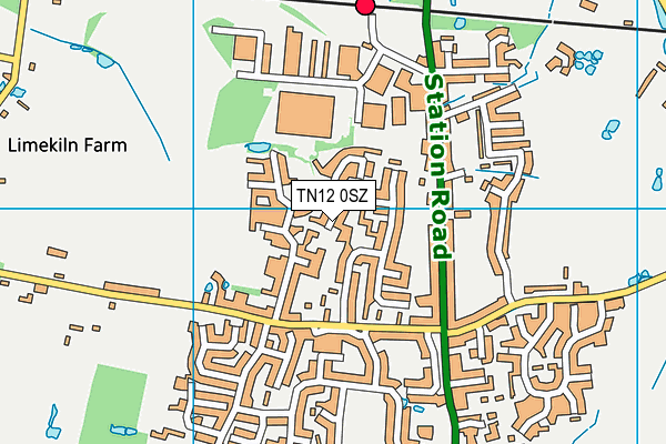 TN12 0SZ map - OS VectorMap District (Ordnance Survey) TN12 0SZ map - OS VectorMap District (Ordnance Survey)