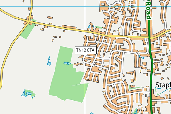 TN12 0TA map - OS VectorMap District (Ordnance Survey) TN12 0TA map - OS VectorMap District (Ordnance Survey)