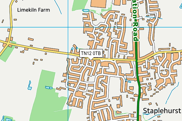TN12 0TB map - OS VectorMap District (Ordnance Survey) TN12 0TB map - OS VectorMap District (Ordnance Survey)