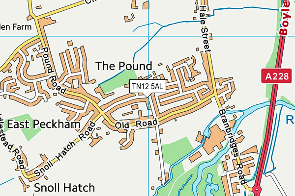 TN12 5AL map - OS VectorMap District (Ordnance Survey) TN12 5AL map - OS VectorMap District (Ordnance Survey)