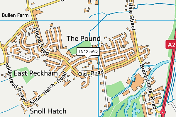 TN12 5AQ map - OS VectorMap District (Ordnance Survey) TN12 5AQ map - OS VectorMap District (Ordnance Survey)
