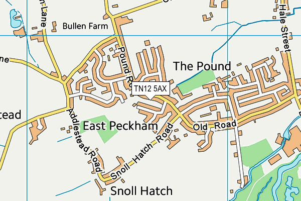 TN12 5AX map - OS VectorMap District (Ordnance Survey) TN12 5AX map - OS VectorMap District (Ordnance Survey)