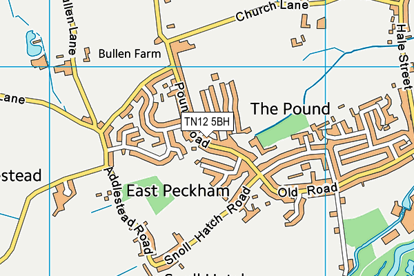 TN12 5BH map - OS VectorMap District (Ordnance Survey) TN12 5BH map - OS VectorMap District (Ordnance Survey)