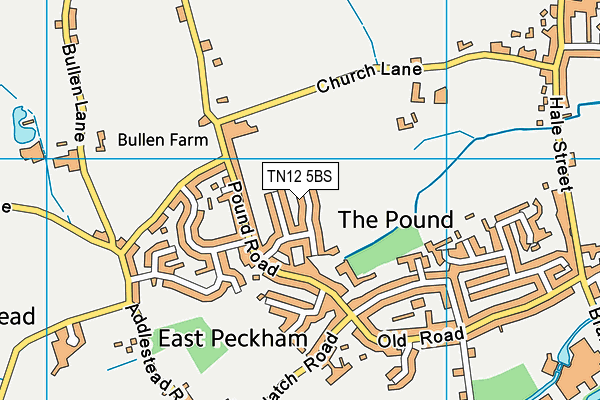TN12 5BS map - OS VectorMap District (Ordnance Survey) TN12 5BS map - OS VectorMap District (Ordnance Survey)
