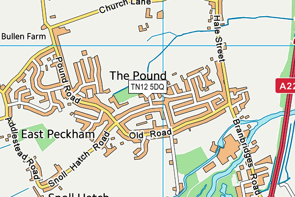 TN12 5DQ map - OS VectorMap District (Ordnance Survey) TN12 5DQ map - OS VectorMap District (Ordnance Survey)