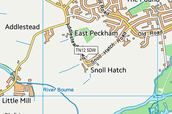TN12 5DW map - OS VectorMap District (Ordnance Survey) TN12 5DW map - OS VectorMap District (Ordnance Survey)