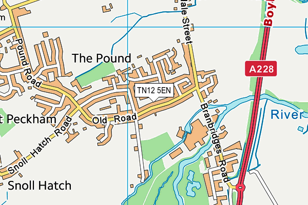 TN12 5EN map - OS VectorMap District (Ordnance Survey) TN12 5EN map - OS VectorMap District (Ordnance Survey)