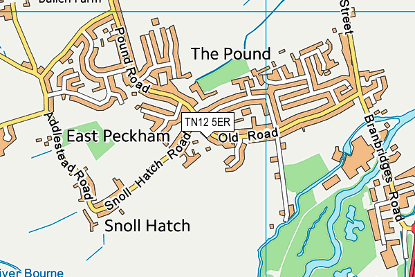 TN12 5ER map - OS VectorMap District (Ordnance Survey) TN12 5ER map - OS VectorMap District (Ordnance Survey)