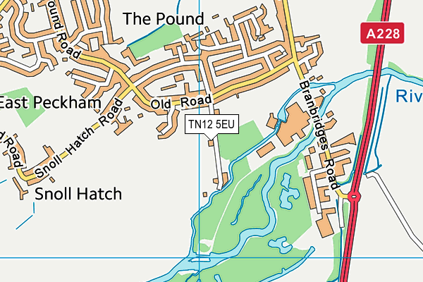 TN12 5EU map - OS VectorMap District (Ordnance Survey) TN12 5EU map - OS VectorMap District (Ordnance Survey)