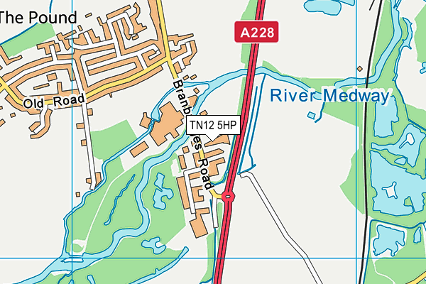 TN12 5HP map - OS VectorMap District (Ordnance Survey) TN12 5HP map - OS VectorMap District (Ordnance Survey)