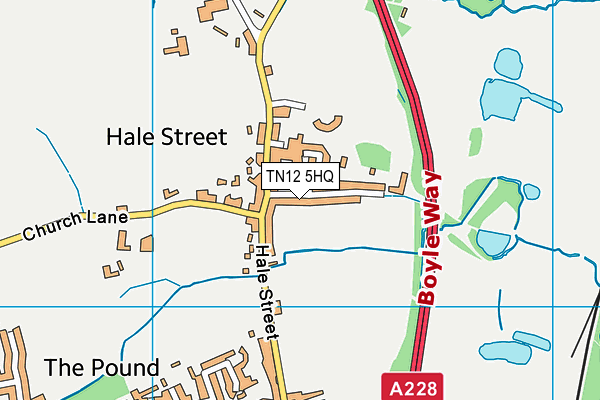TN12 5HQ map - OS VectorMap District (Ordnance Survey)