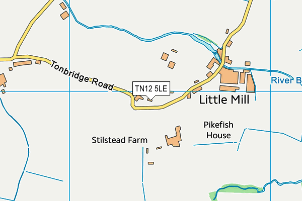 TN12 5LE map - OS VectorMap District (Ordnance Survey) TN12 5LE map - OS VectorMap District (Ordnance Survey)