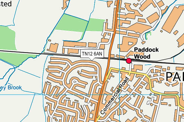 TN12 6AN map - OS VectorMap District (Ordnance Survey) TN12 6AN map - OS VectorMap District (Ordnance Survey)