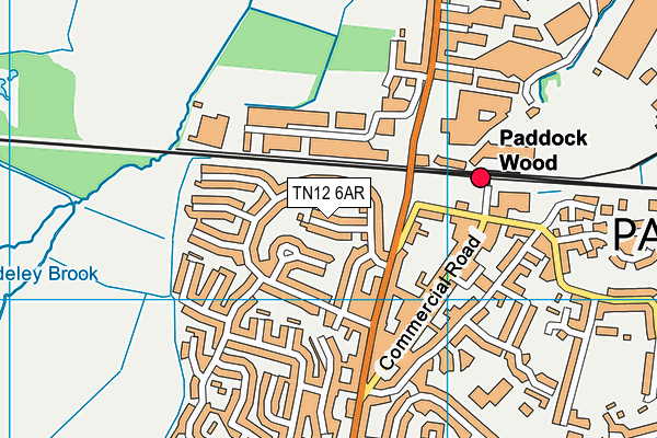 TN12 6AR map - OS VectorMap District (Ordnance Survey) TN12 6AR map - OS VectorMap District (Ordnance Survey)