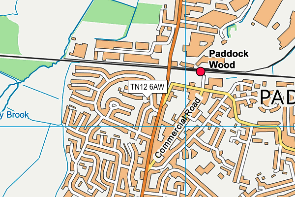 TN12 6AW map - OS VectorMap District (Ordnance Survey) TN12 6AW map - OS VectorMap District (Ordnance Survey)