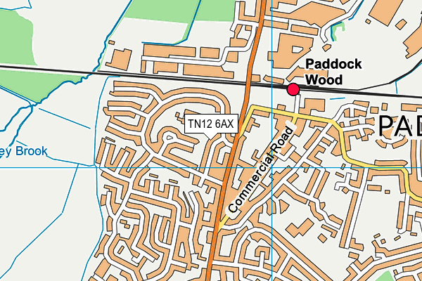 TN12 6AX map - OS VectorMap District (Ordnance Survey) TN12 6AX map - OS VectorMap District (Ordnance Survey)