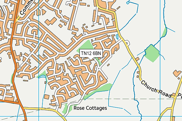 TN12 6BN map - OS VectorMap District (Ordnance Survey) TN12 6BN map - OS VectorMap District (Ordnance Survey)