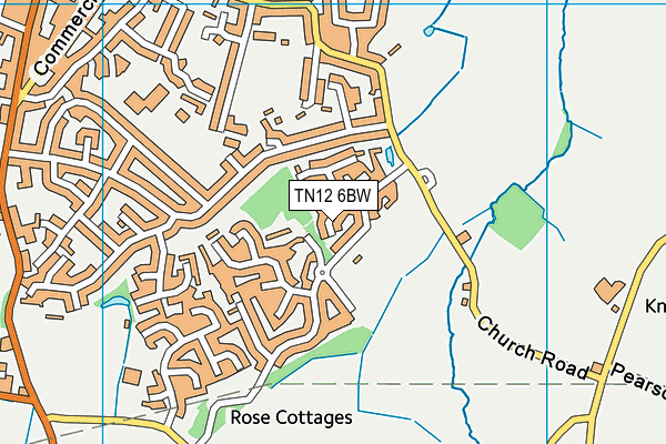 TN12 6BW map - OS VectorMap District (Ordnance Survey) TN12 6BW map - OS VectorMap District (Ordnance Survey)