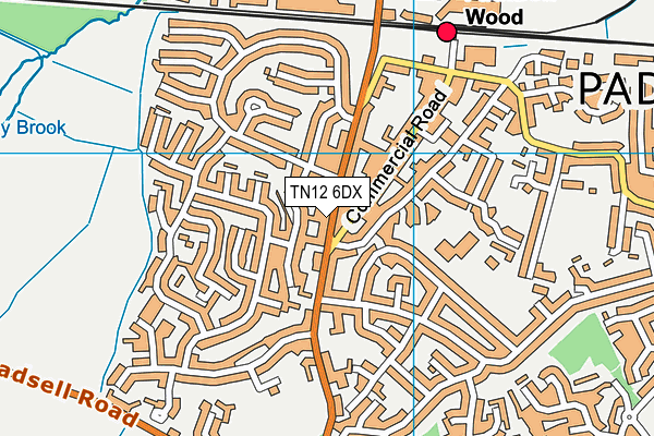TN12 6DX map - OS VectorMap District (Ordnance Survey)