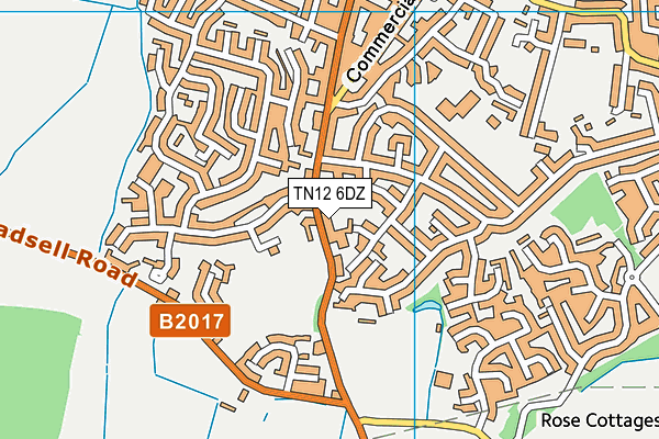 TN12 6DZ map - OS VectorMap District (Ordnance Survey) TN12 6DZ map - OS VectorMap District (Ordnance Survey)