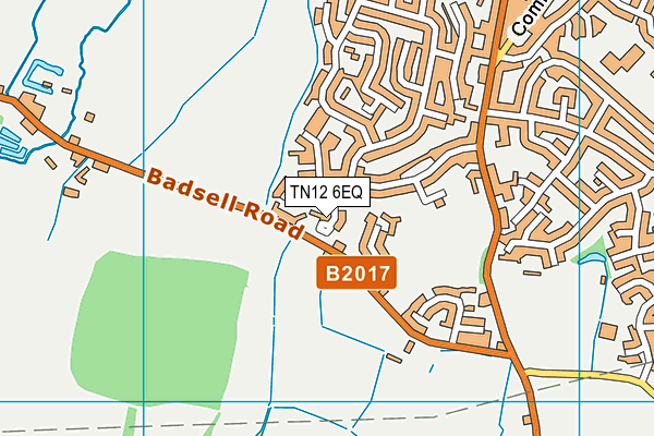 TN12 6EQ map - OS VectorMap District (Ordnance Survey)