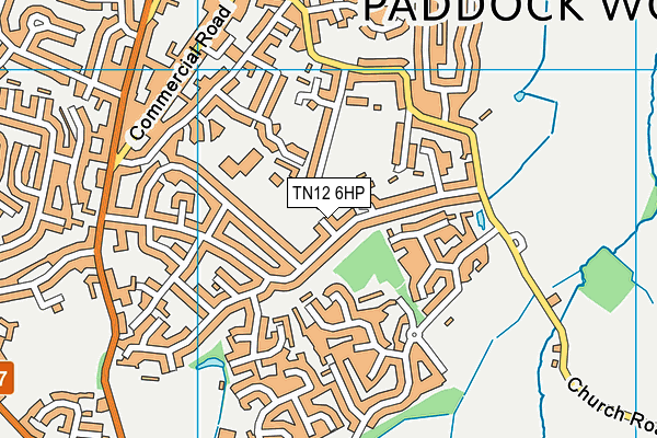 TN12 6HP map - OS VectorMap District (Ordnance Survey) TN12 6HP map - OS VectorMap District (Ordnance Survey)