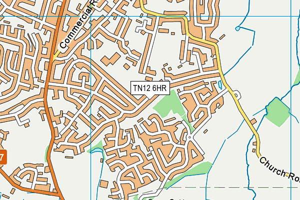 TN12 6HR map - OS VectorMap District (Ordnance Survey) TN12 6HR map - OS VectorMap District (Ordnance Survey)