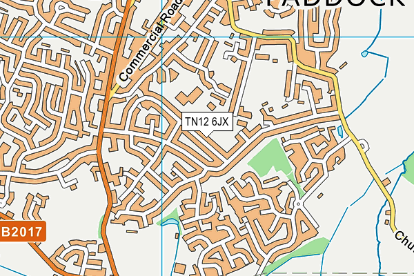 TN12 6JX map - OS VectorMap District (Ordnance Survey) TN12 6JX map - OS VectorMap District (Ordnance Survey)