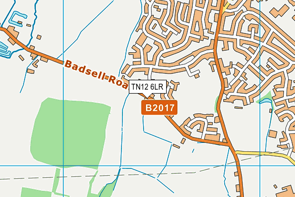 TN12 6LR map - OS VectorMap District (Ordnance Survey)