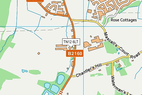 TN12 6LT map - OS VectorMap District (Ordnance Survey) TN12 6LT map - OS VectorMap District (Ordnance Survey)