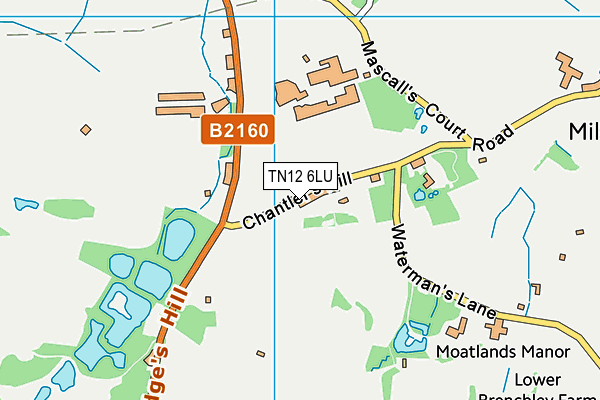 TN12 6LU map - OS VectorMap District (Ordnance Survey) TN12 6LU map - OS VectorMap District (Ordnance Survey)