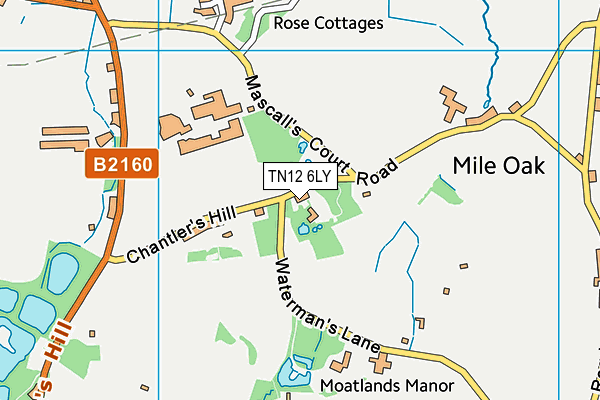 TN12 6LY map - OS VectorMap District (Ordnance Survey) TN12 6LY map - OS VectorMap District (Ordnance Survey)