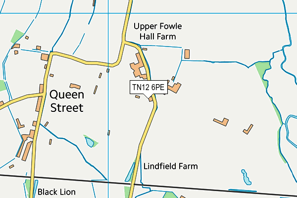 TN12 6PE map - OS VectorMap District (Ordnance Survey) TN12 6PE map - OS VectorMap District (Ordnance Survey)