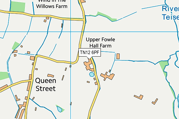 TN12 6PF map - OS VectorMap District (Ordnance Survey) TN12 6PF map - OS VectorMap District (Ordnance Survey)