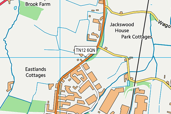 TN12 6QN map - OS VectorMap District (Ordnance Survey) TN12 6QN map - OS VectorMap District (Ordnance Survey)