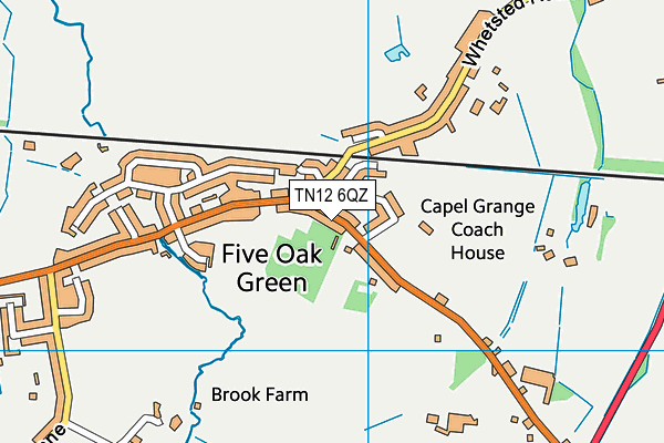 TN12 6QZ map - OS VectorMap District (Ordnance Survey)